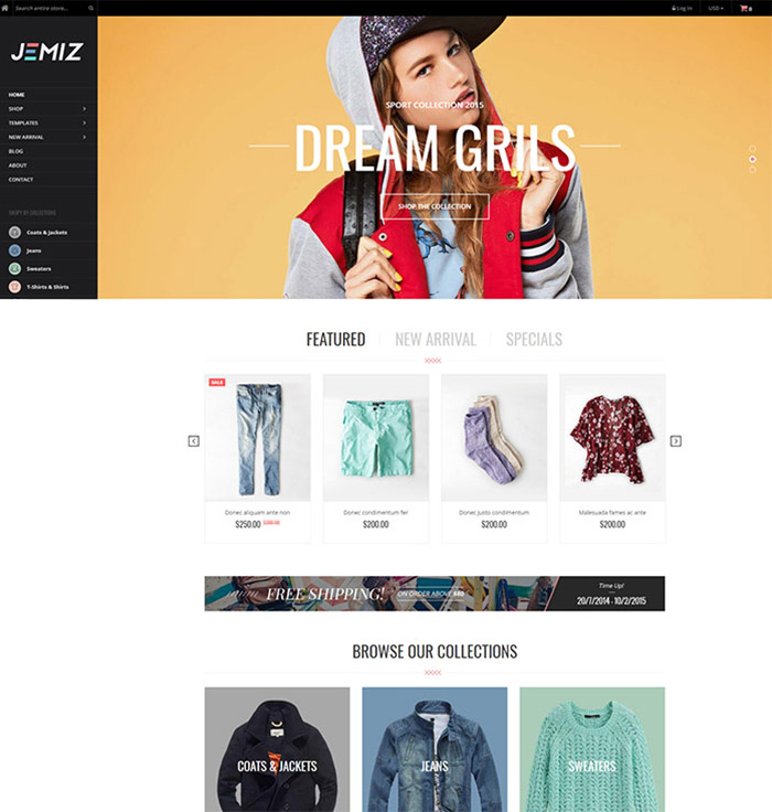 Kids Fashion Store Responsive Shopify Theme - Jemiz