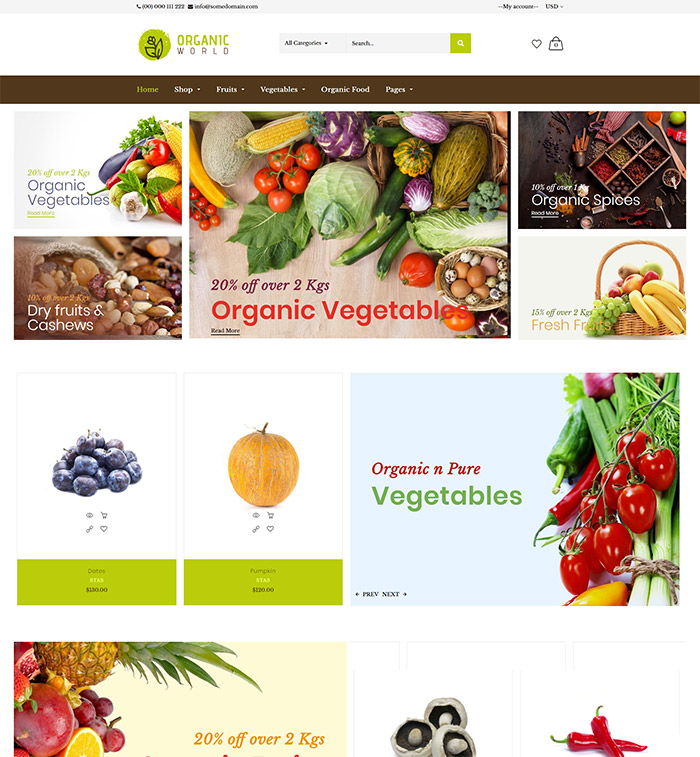 Organic | Fruits & Organic Vegetables Shopify Theme