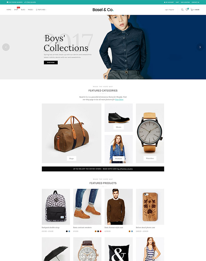Basel - Responsive eCommerce Shopify Theme 