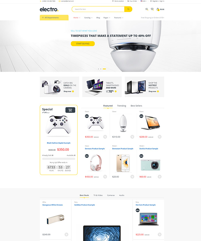 Electro - Gadgets & Digital Responsive Shopify Theme