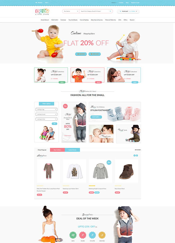 Baby Store - Clean, responsive Shopify themes