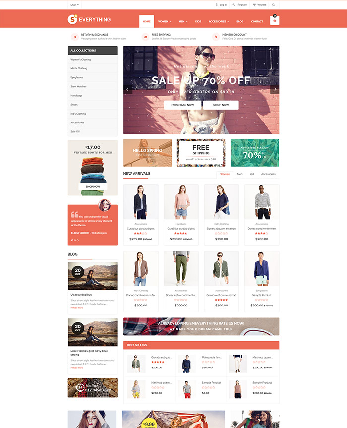 Everything - Multipurpose Premium Responsive Shopify Themes - Fashion, Electronics, Cosmetics, Gifts