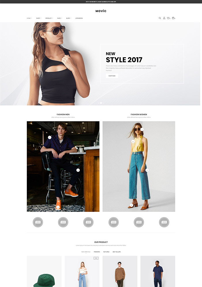 Movíc - Clothing and Fashion Shopify Theme