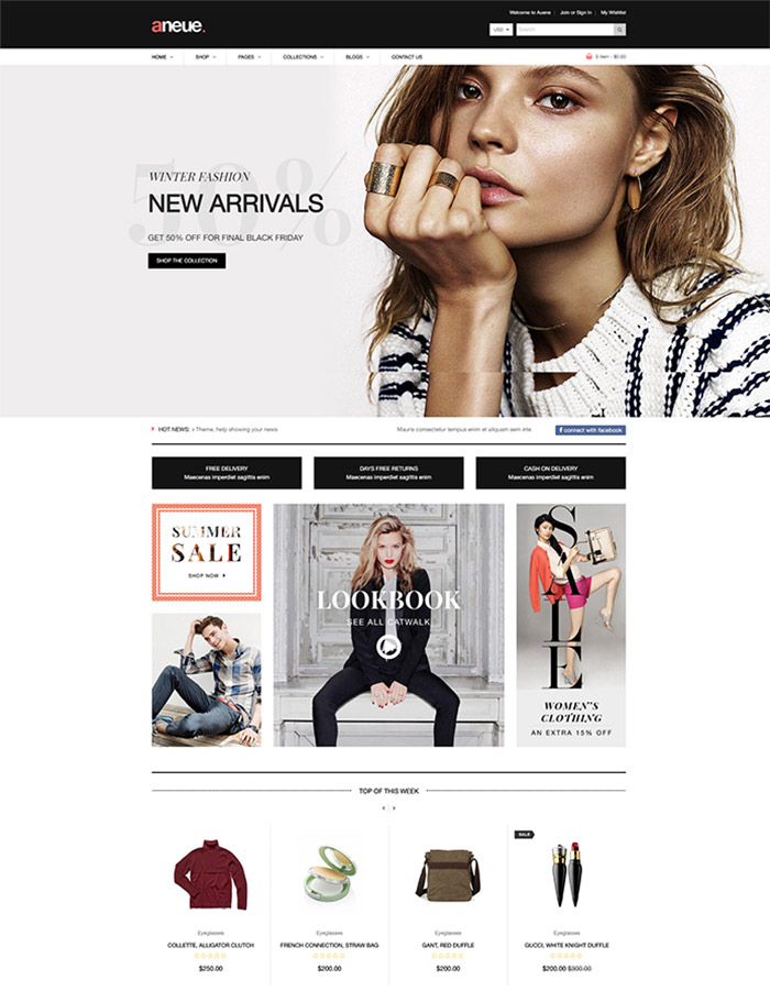 Aneue - Creative Multi-store Shopify Themes