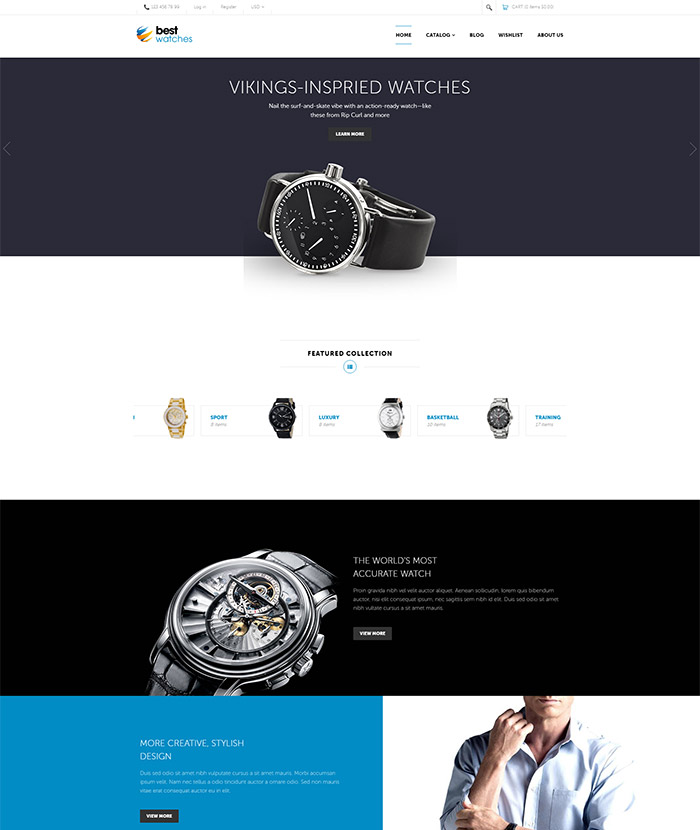 Watches - Responsive Shopify Template