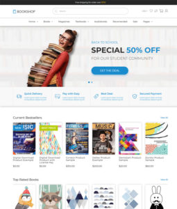 Shopify Ebook Theme - Bookshop Digital Download Product Shopify Template