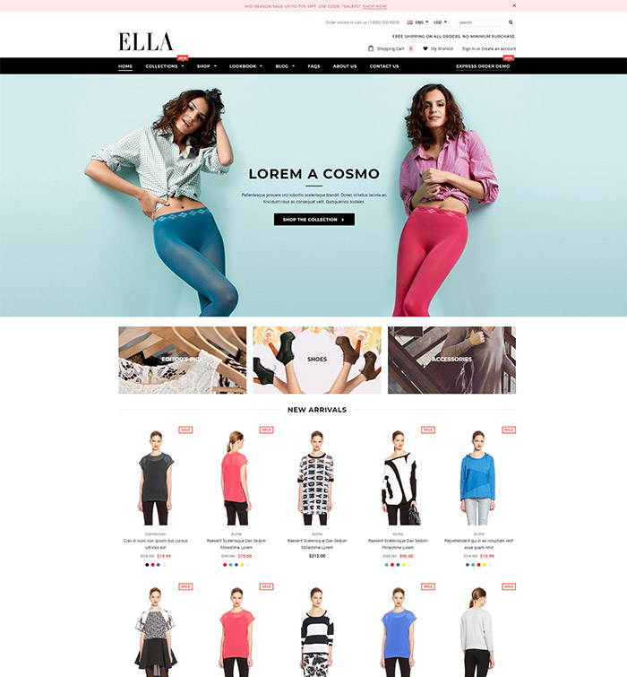 Ella - Responsive Shopify Template