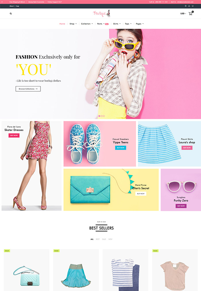 Fashion themes Boutique - Responsive Shopify Sectioned Theme