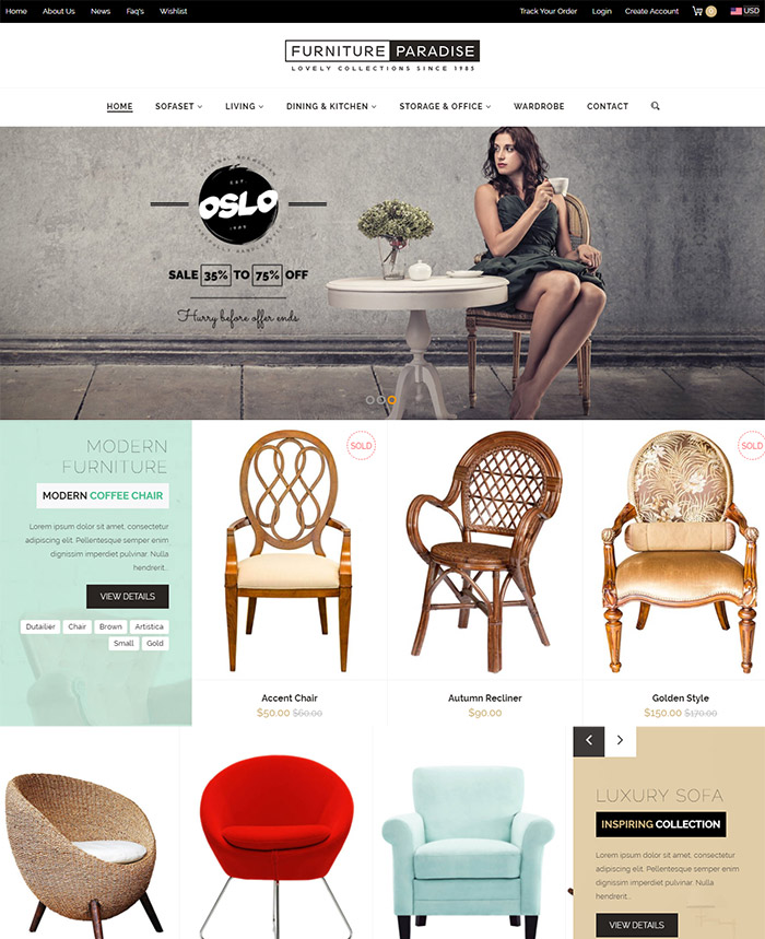 Furniture theme Paradise - Responsive Furniture Shopify Theme