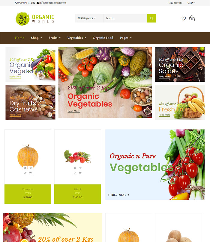 Organic | Fruits & Organic Vegetables Shopify Theme
