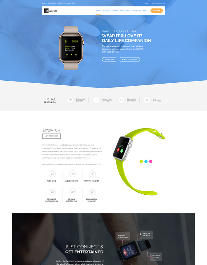 Ex Watch - Single Product eCommerce Shopify Theme