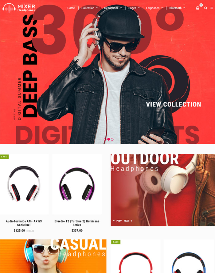Mixer - Headphone & Audio Responsive Shopify Theme