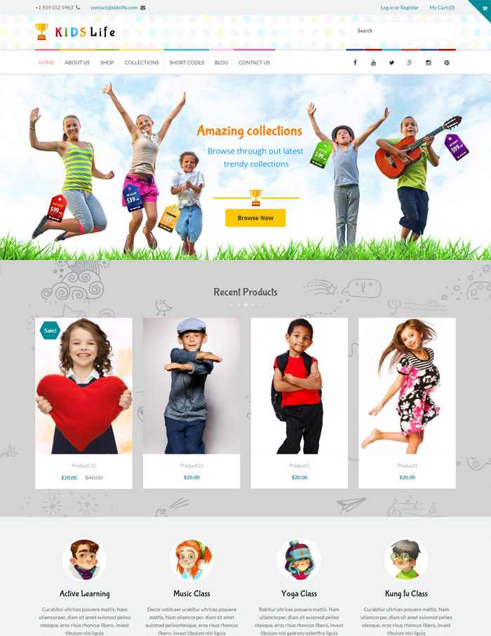 KidsLife Responsive Shopify Theme