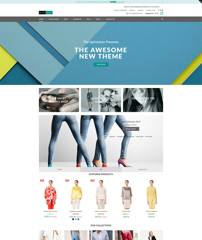 Material - Responsive Shopify Theme