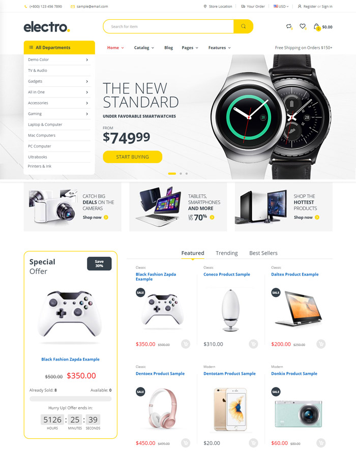 Electro - Gadgets & Digital Responsive Shopify Theme
