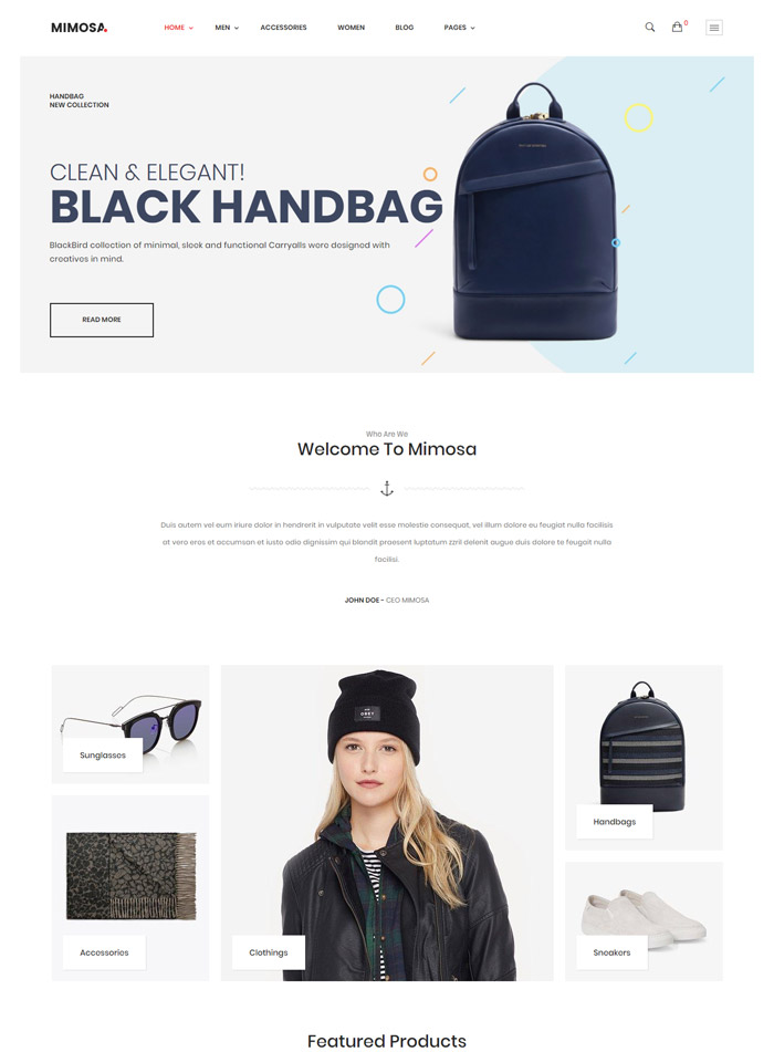 Mimosa - Responsive Clothing, Bags, Kids, Shoes, Furniture, Fashion Shopify Theme (Sections Ready)
