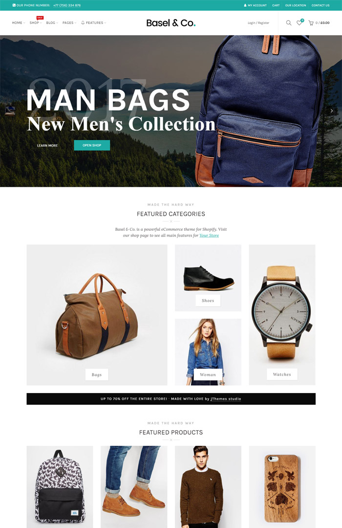 Basel - Responsive eCommerce Shopify Theme (Fashion, Electronics and many more)
