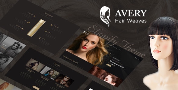 Avery Hair wig Shopify Theme