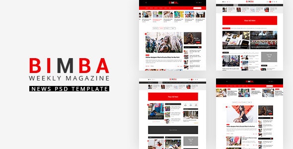 Bimba Viral Blog & Magazine PSD Theme