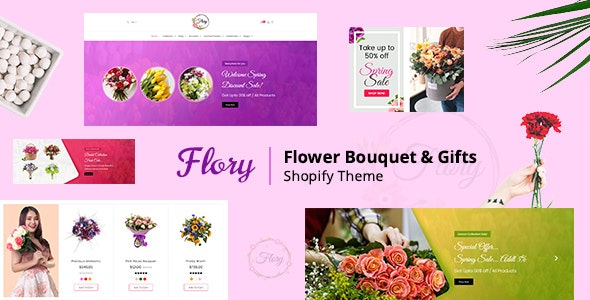 Flory Flower Bouquet & Gifts Shopify theme