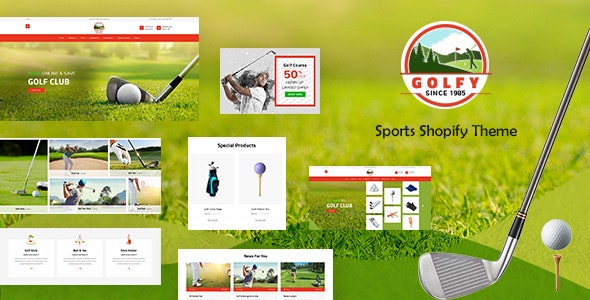 Golfy Sports Shopify Theme