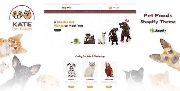 Kate Dog & Pet Shop Shopify Theme