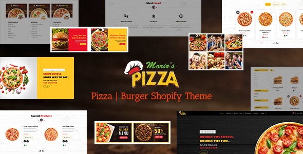 Marios-Pizza Burger Shopify Theme