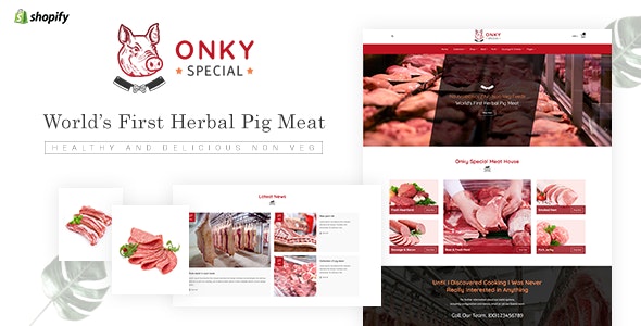 Onky Pork Meat Shopify Theme
