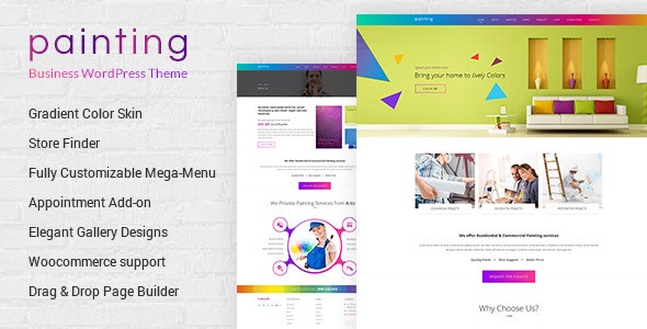 Paint - Painting company WordPress theme