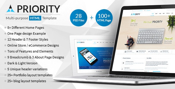 Priority Multipurpose HTML Template