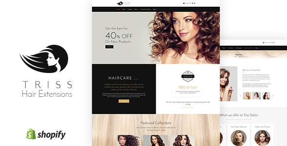 Triss Hair Beauty Salon Shopify Theme