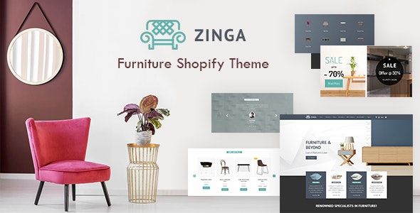 Zinga Furniture Shopify Theme