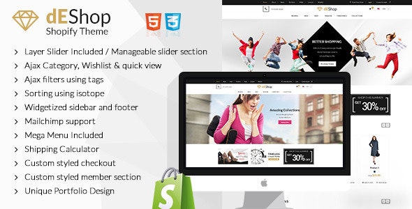 dEShop Responsive Shopify Theme