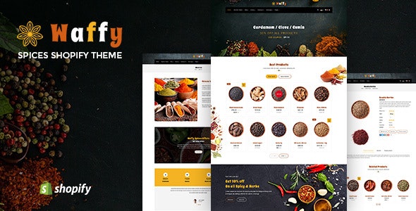 waffy Spices Dry Fruits Shopify Theme