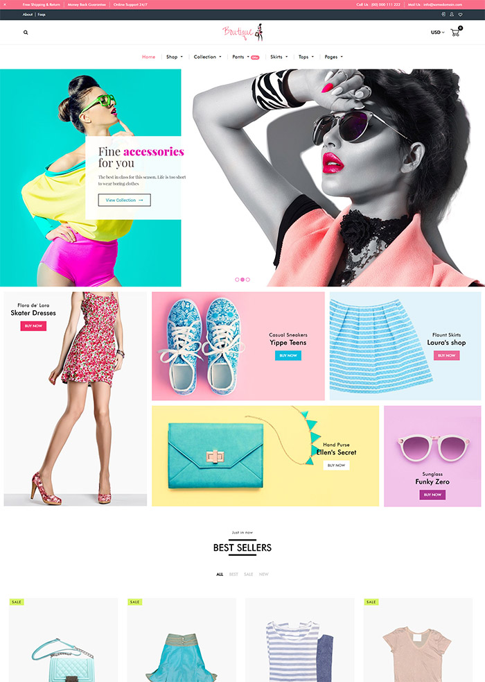 Fashion theme from Shopify ecom Platform for best results